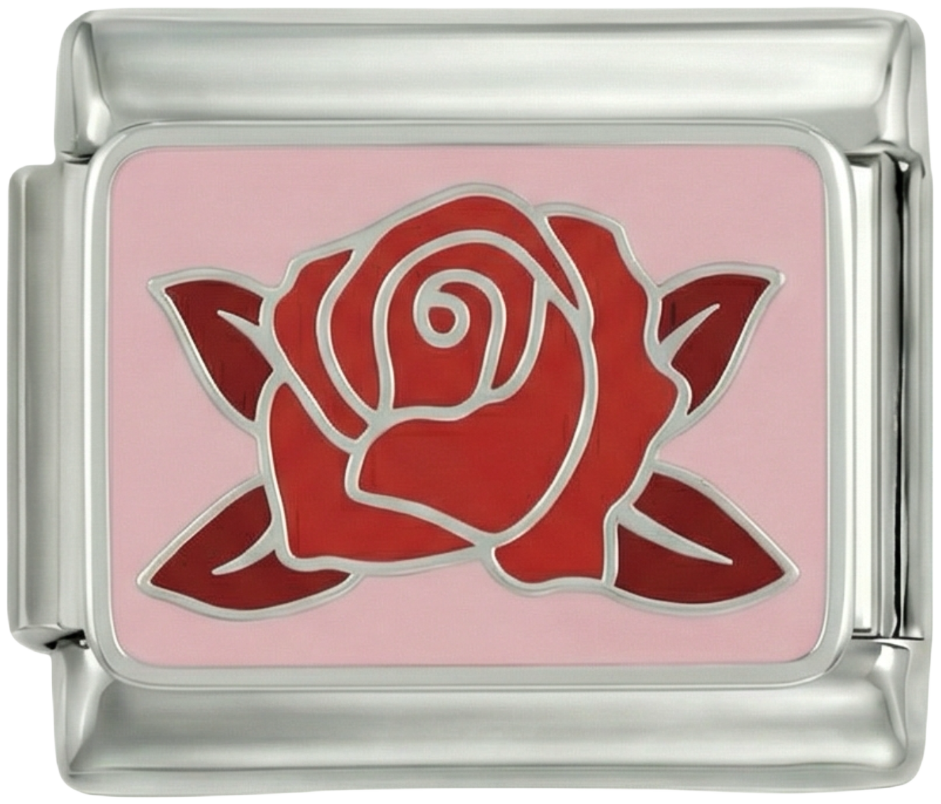 Red Rose on Pink Plate - Red-Rose-on-Pink-Plate.png