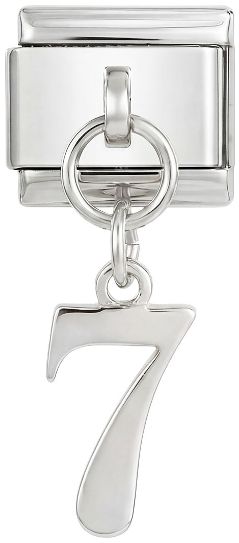Number 7, Hanging, on Silver - number-7-hanging-on-silver.png