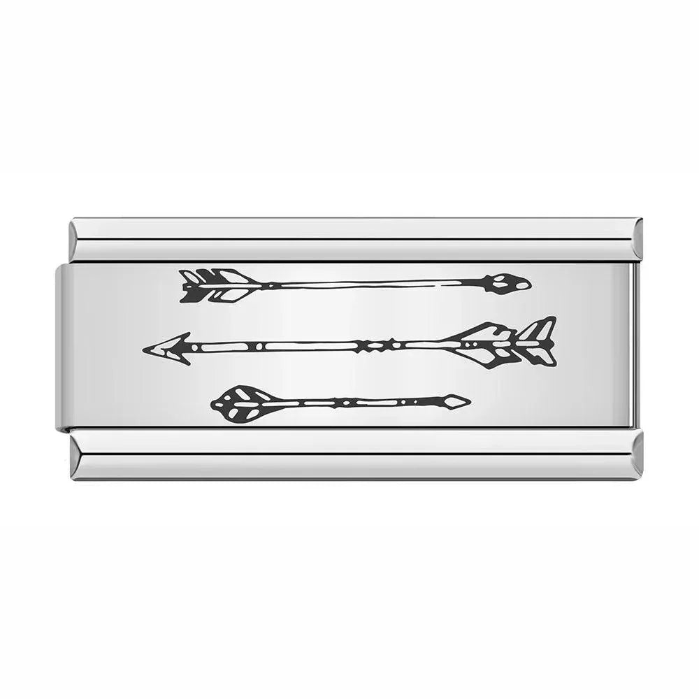 Several Arrows, on Silver - Charms Official