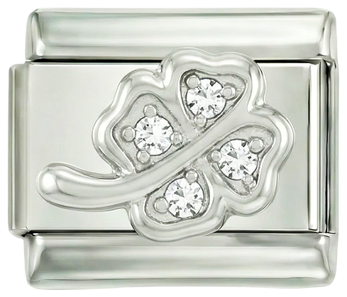 4-leaf Clover and its Stem, in Silver and White Stones - 4-leaf-clover-and-its-stem-in-silver-and-white-stones.png