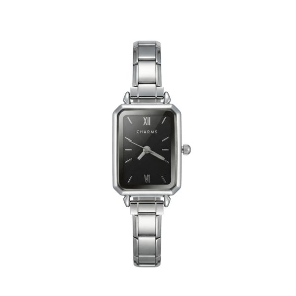 Como Watch Silver – Black Dial Edition
